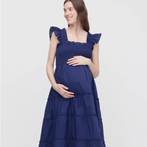 Hill House Home Ellie Nap MIDI Dress in Navy - Picture 9 of 14